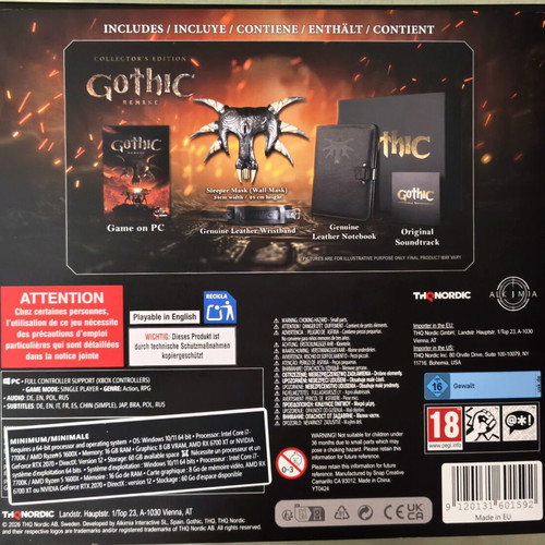 Gothic Remake Collector's Edition, THQ Nordic