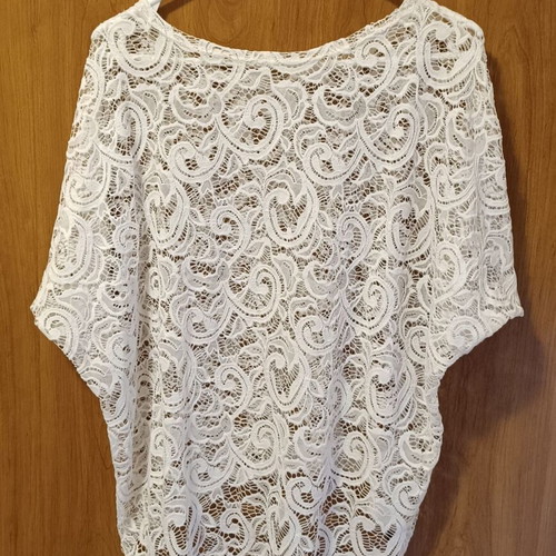 Blouse set like new, 2 pieces, beige and white