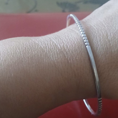Mexican silver 925 bangle, 6.5 cm opening