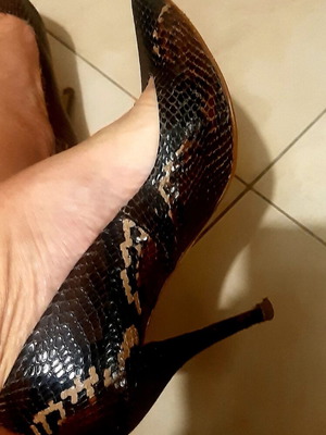 Γόβες Zara Limited Edition 39, animal print, γνήσιο δέρμα