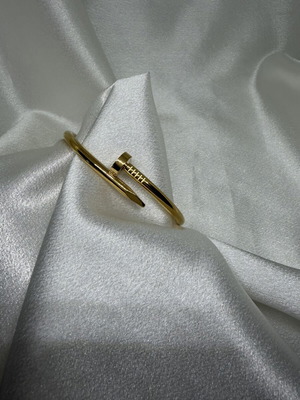 Bracelet nail design new, stainless steel, gold color