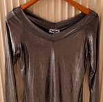 Lame gray blouse size medium