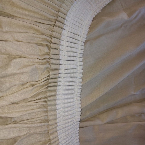 Beige solid color curtains 2.40m