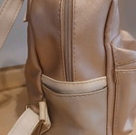 Small backpack used, beige gold