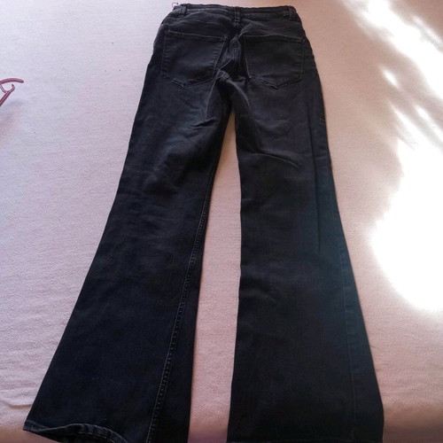 Bershka black flared jeans like new, size M