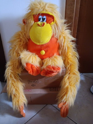 Plush monkey like new with velcro hands
