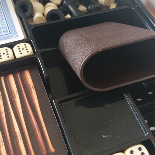 Board game used with missing playing cards