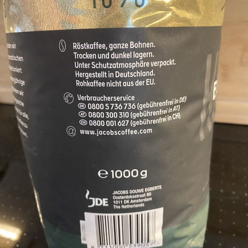 Jacobs espresso coffee beans new, sealed package