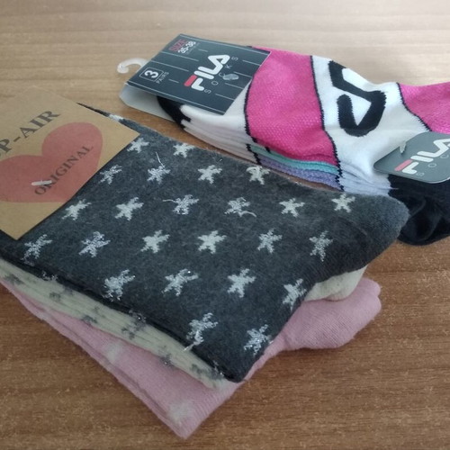 Socks new, set of 6 pairs, colorful, size 35-38