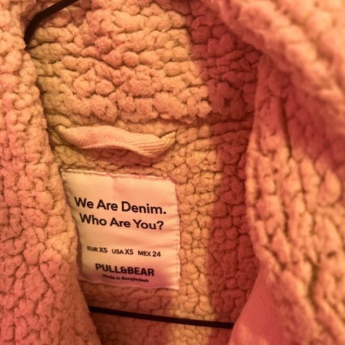 Pull & Bear denim jacket like new, beige, XS