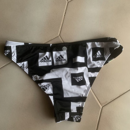 Adidas women's bikini slip like new, black and white