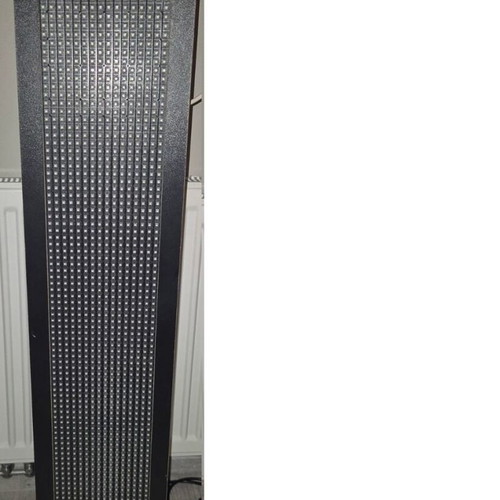 LED Matrix electronic sign with wooden frame