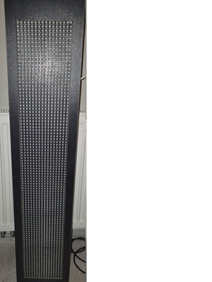 LED Matrix electronic sign with wooden frame