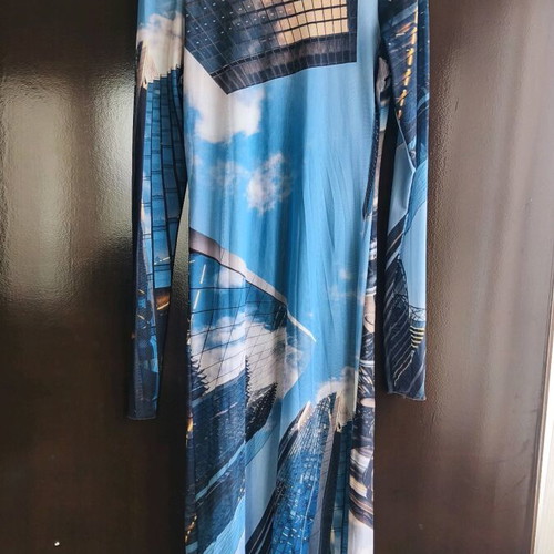 Zara dress like new, size M, blue and turquoise
