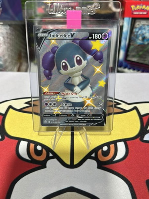 Κάρτα Pokemon Shiny Indeedee V ολογραφική, σαν καινούργιο