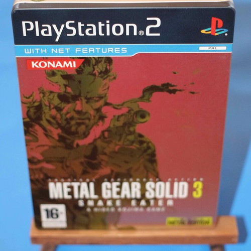 Metal Gear Solid 3 Snake Eater Limited Edition PS2 Steelbook like new