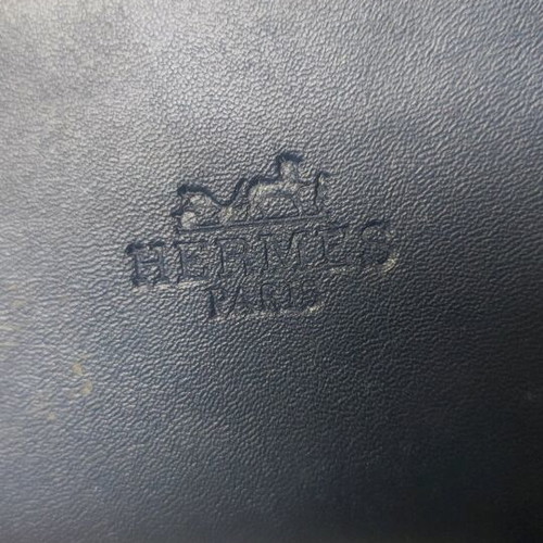 Hermes Izmir Leather Slippers Like New Size 44 Black