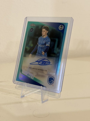 2025-26 Topps Chrome Rookie Auto Aqua Konstantinos Karetsas /199