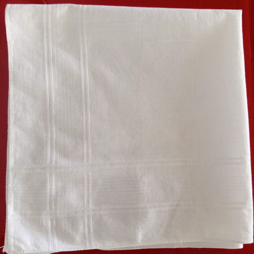 Set of 4 vintage men's cotton handkerchiefs used, assorted designs