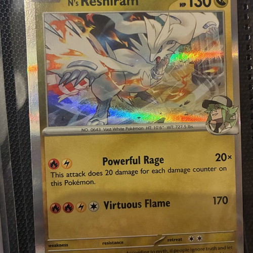 Pokemon TCG N’s Reshiram card new
