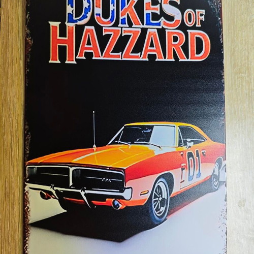 Metal decorative sign Dukes of Hazzard General Lee 01 like new