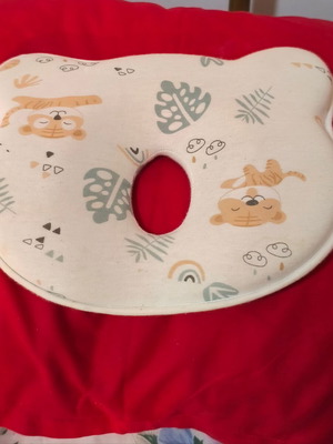 Baby Sleep Pillow Anatomical with Tiger Design like new