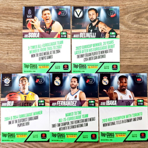 Panini Master Class Euroleague Card Bundle mint condition