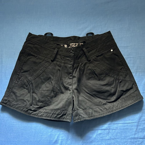 Pepe Jeans women's shorts with 2 belts like new, black, size S