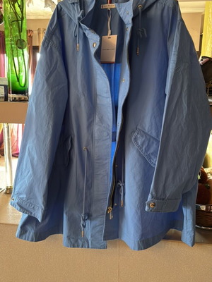 Tommy Hilfiger plus size 50 blue jacket new with drawstring and hood