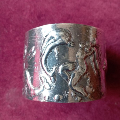 Silver bracelet with dolphins and Nereids, new, handmade 925