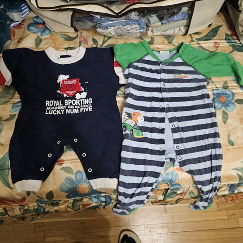 Baby rompers used, pack of 7 pieces up to 6 months