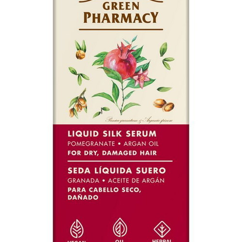 Green Pharmacy Liquid Silk Serum for Dry and Damaged Hair New