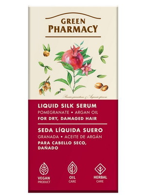 Green Pharmacy Liquid Silk Serum for Dry and Damaged Hair New