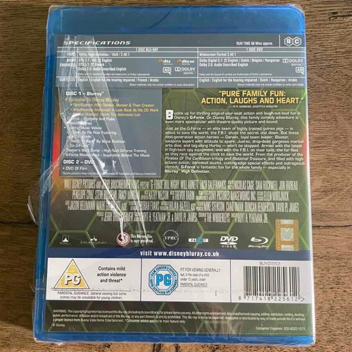 G-Force Blu-ray new with original slipcover