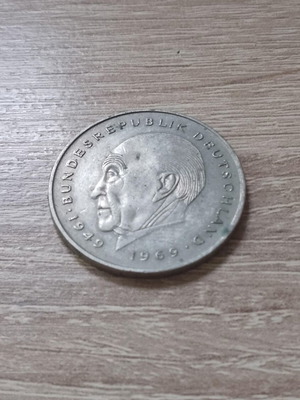 Germany 2 Deutsche Mark coin 1987 used