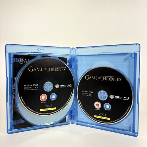 Game of Thrones The Complete Second Season Blu-ray like new with English subtitles