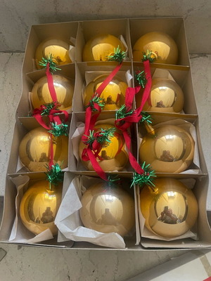 Vintage χριστουγεννιάτικες μπάλες στολίδια για το χριστουγεννιάτικο δέντρο καινούργιο