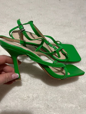Elta heels used, green size 37.5