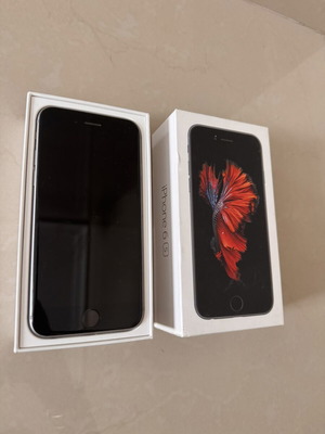iPhone 6S Space Gray 16 GB used with box, screen defect