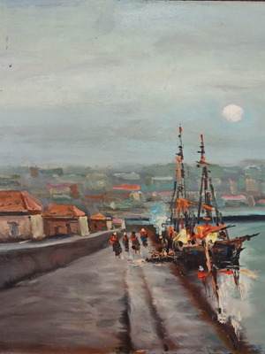 Oil painting by Athanasios Christos used 50x40