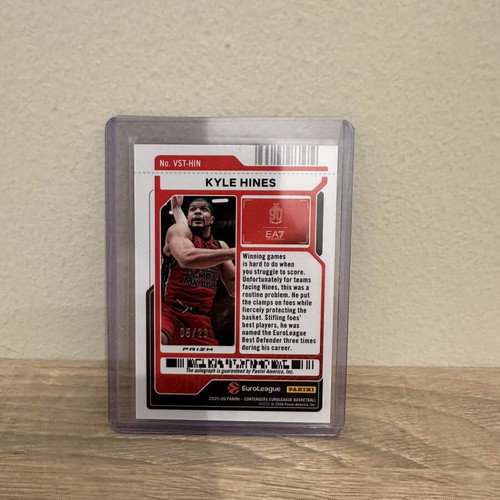 2025-26 Panini Contenders Euroleague Veteran Ticket Kyle Hines auto /23