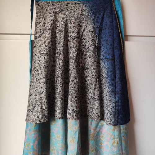 Indian Magic Boho Wrap Skirt one size, like new, multicolor