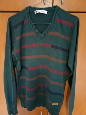 Long Sleeve Shirt used, slim fit, green