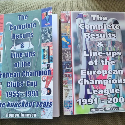 Champions League & European Cup Books by Romeo Ionescu like new, 1955-2004