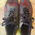 Reebok women's athletic shoes size 39, black and red