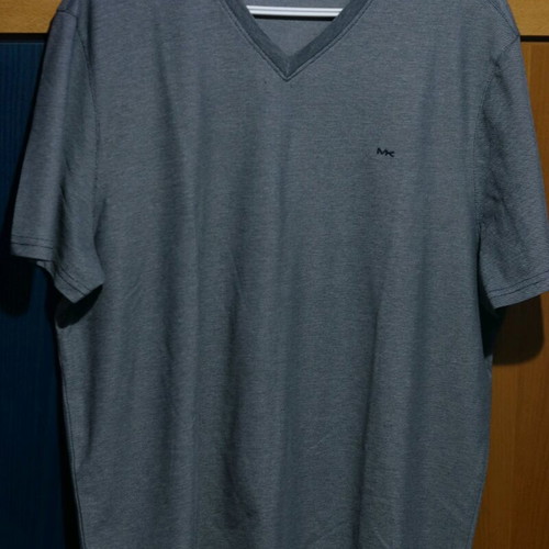 Michael Kors V Neck T-Shirt gray, men's, like new, size XL