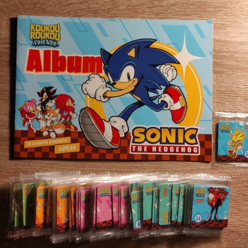 Koukou Roukou Sonic The Hedgehog Complete Sticker Set like new