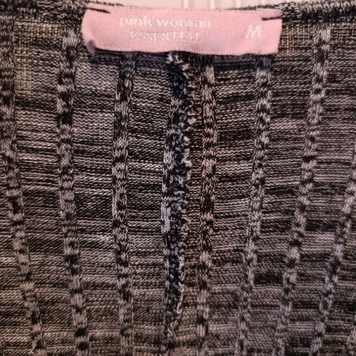 Pink Woman daily dress like new, gray and pink