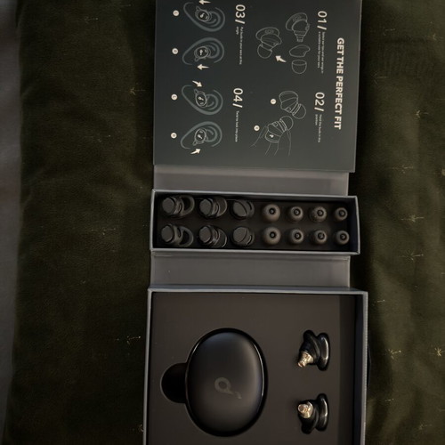 Soundcore 3 Pro wireless earbuds with charging case