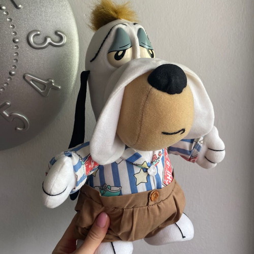 Droopy Dog plush toy 1990s used, vintage condition, 30 cm